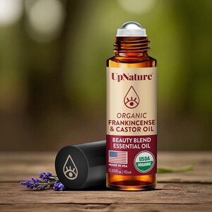 UpNature Organic‎ Castor Oil & Frankincense Roll On Pure Essential Oil Under Eye